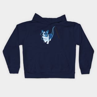 Magical Familiar Corgi Kids Hoodie